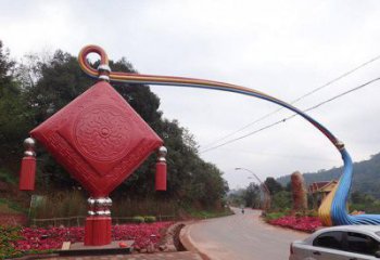 道外街道中國結雕塑