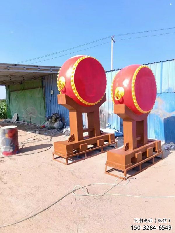 九臺(tái)景觀戰(zhàn)鼓雕塑