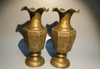 黃岡花瓶雕塑定價(jià)，鑄銅工藝，銅花瓶雕塑制作廠家