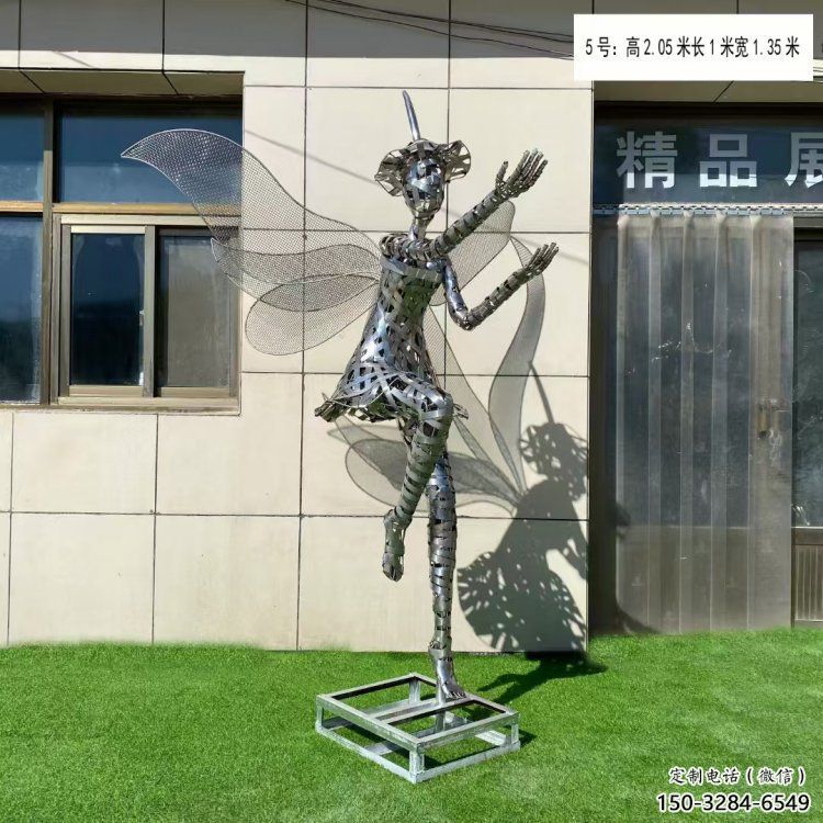 和林格爾現(xiàn)代鏤空舞者雕塑承接，歐式風(fēng)格，鐵藝跳舞雕塑精選