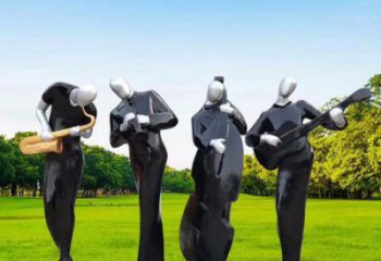 南昌住宅小區吹拉彈唱雕塑