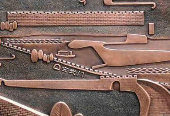 新余銅浮雕景墻雕塑，圓雕工藝