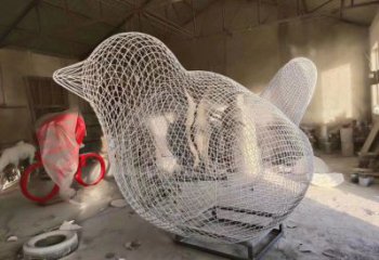 阿拉善盟鏤空小鳥雕塑精選，陸地?cái)[件，鐵藝鳥兒雕塑精品