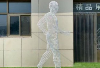 鹽池鏤空運動員雕塑服務商，美陳雕塑，鐵藝體育人物雕塑精選