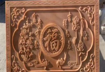 海北浮雕制造商，室外軟裝，景觀福字浮雕制作廠家