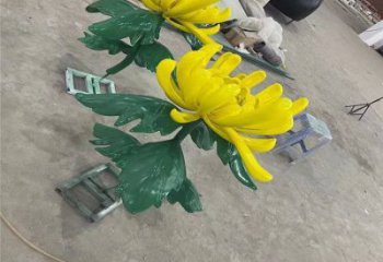 榆林景區菊花雕塑優選，圓雕體系，城市菊花雕塑選定