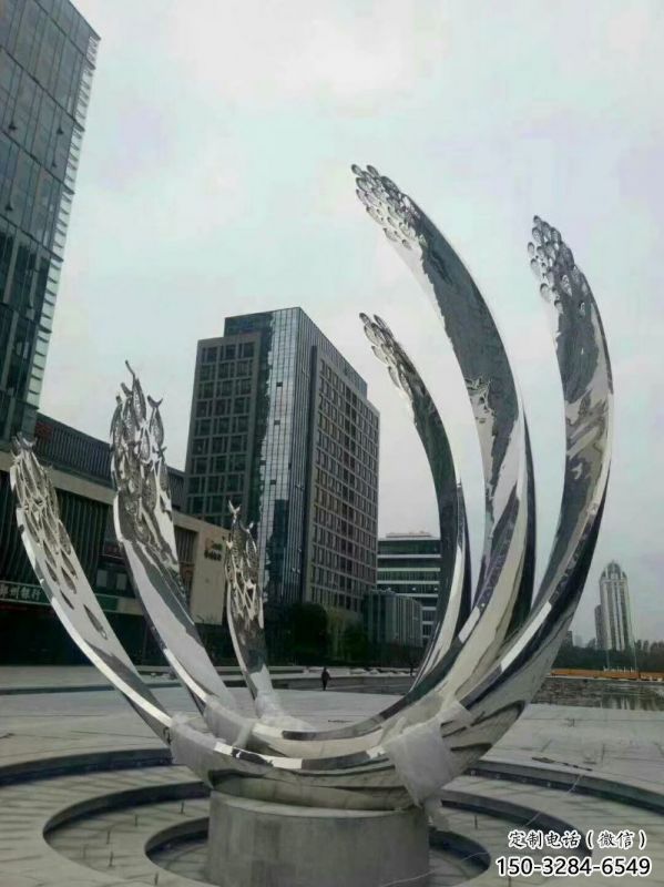 那曲地面噴泉雕塑小品，圓環結構概念，旱地水景噴泉體系