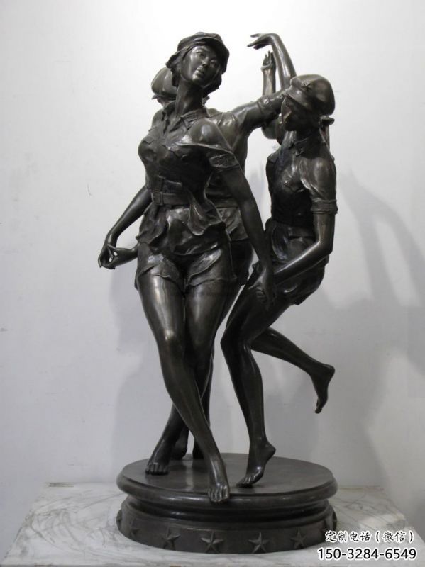 昌吉住宅小區跳舞雕塑