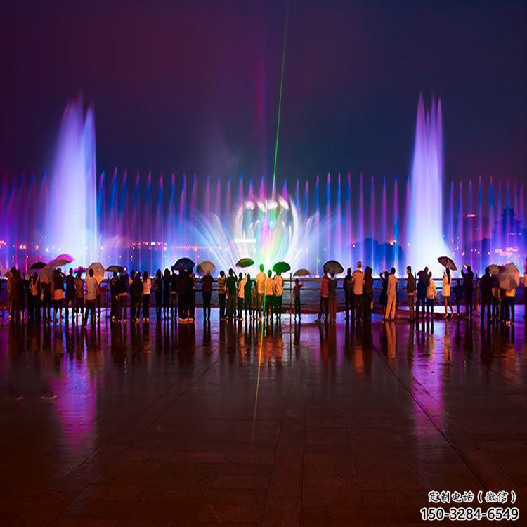 博爾塔拉水景程控噴泉雕塑，高噴循環噴水方式設計