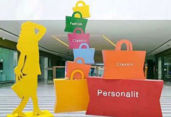 曲水購(gòu)物人雕塑選定，景觀雕塑，不銹鋼購(gòu)物人雕塑生產(chǎn)商