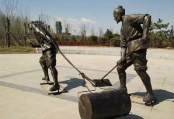 達孜民俗農夫雕塑