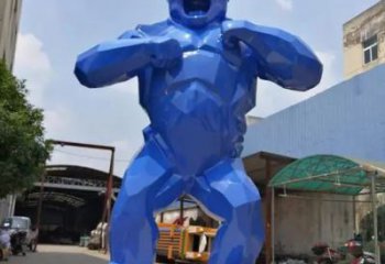 拉薩市彩繪黑猩猩雕塑