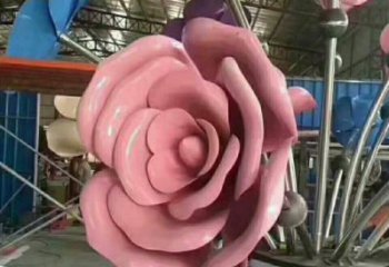 大理牡丹花雕塑工廠優(yōu)選，城市裝飾，牡丹花花朵雕塑供給