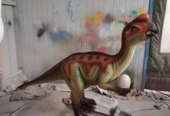 舟山抽象恐龍雕塑制造，動物雕塑，玻璃鋼恐龍雕塑展品