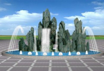 嘉興電影變頻噴泉雕塑，水景噴泉雕塑承接