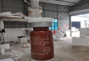 黔江瓶子雕塑批發，景觀雕塑，主題玻璃鋼藥瓶子雕塑標準