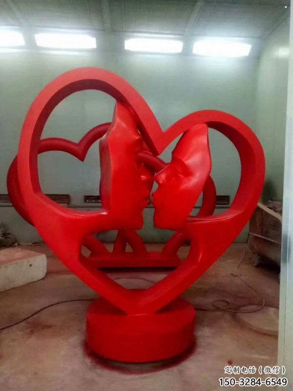 涪陵制造心形人物雕塑供需，鋼管組合，雕塑工程制作供應