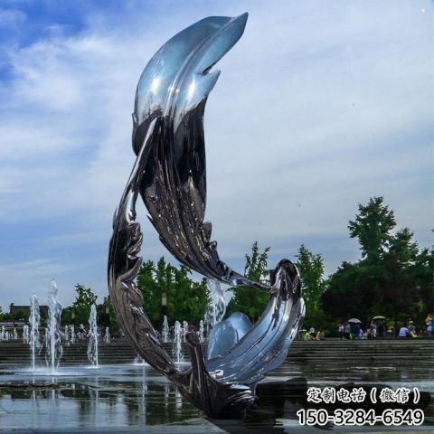 羽毛雕塑制作，園林裝飾，建筑鏡面羽毛雕塑批發